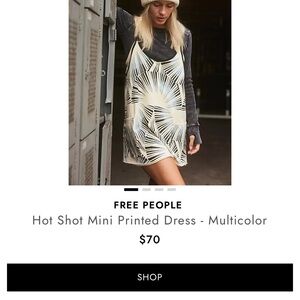 Free People Hot Shot Mini Printed Dress - Multicolor